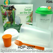 Hochwertige Salat Shaker Cup mit Dressing Container (HDP-2027)